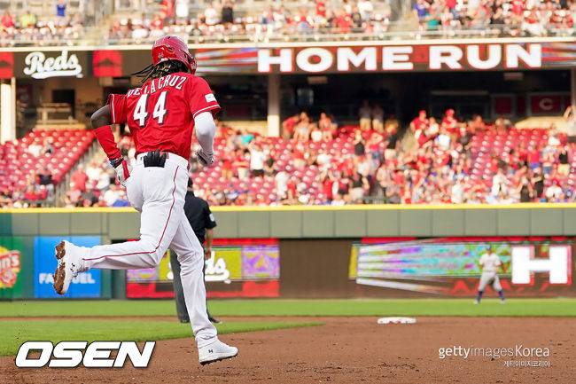 [사진] 신시내티 레즈 신인선수 엘리 데라크루스 ⓒGettyimages(무단전재 및 재배포 금지)