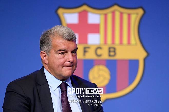 ▲ 메시 복귀를 추진했던 라포르타 회장