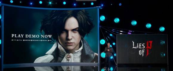 제프 케일리가 'P의 거짓' 트레일러를 공개하고 있다. [사진=서머게임페스트 캡처]