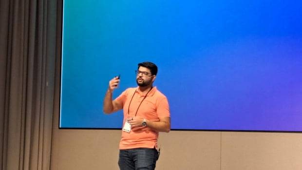 7일 서울 강남구 조선팰리스호텔에서 개최된 '비들 아시아 2023'에서 무딧 굽타 폴리곤 CISO가 강연을 진행하고 있다. / 사진=이영민 블루밍비트 기자