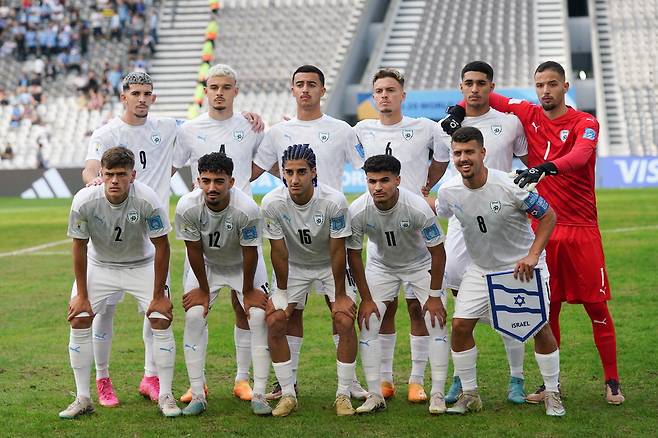 한국과 12일 U-20 월드컵 3·4위전을 치르는 이스라엘 축구대표팀.  신화연합뉴스