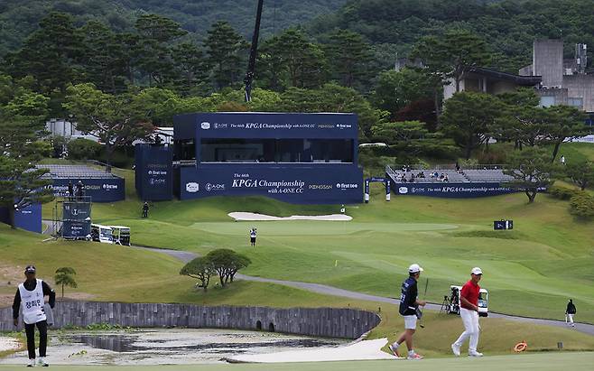 제66회 KPGA 선수권대회 18번홀 그린 전경(사진=KPGA)