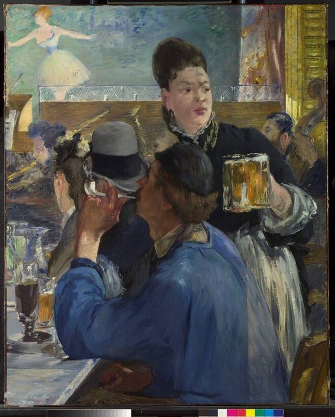 에두아르 마네, <카페 콩세르의 한구석>, 1878-80년경, 캔버스에 유화, 97.1 × 77.5 cm, 내셔널갤러리 런던 *재판매 및 DB 금지