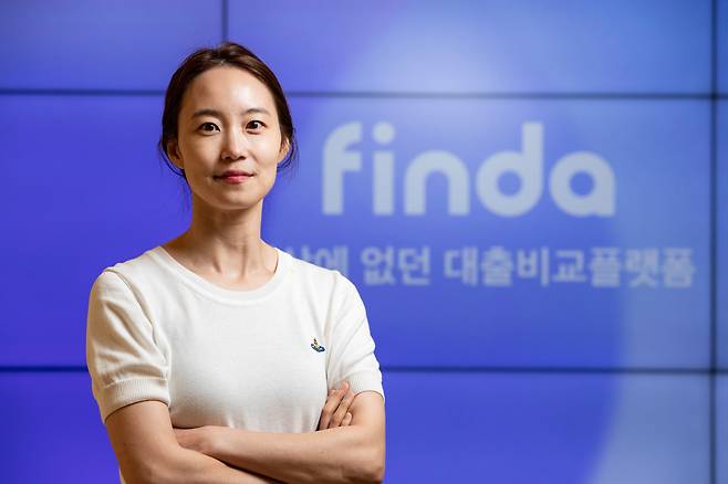 지난 7일 오후 서울 강남구 핀다 사무실에서 이혜민 대표가 조선비즈와 인터뷰를 하고 있다. /이태경 기자