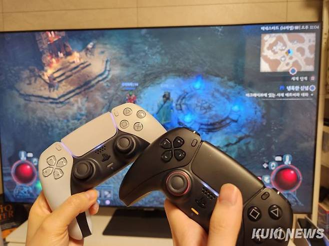 ‘디아블로 4’가 지원하는 로컬 협동 모드를 통해 아내와 함께 게임을 즐겼다.