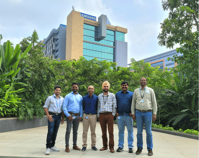 삼성전자 인도 R&D 센터와 인도법인 연구원들(사진=삼성전자)