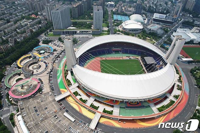 2023 아시안게임이 열릴 중국 저장성 항저우의 경기장. 2023.06.14/ ⓒ AFP=뉴스1 ⓒ News1 권진영 기자