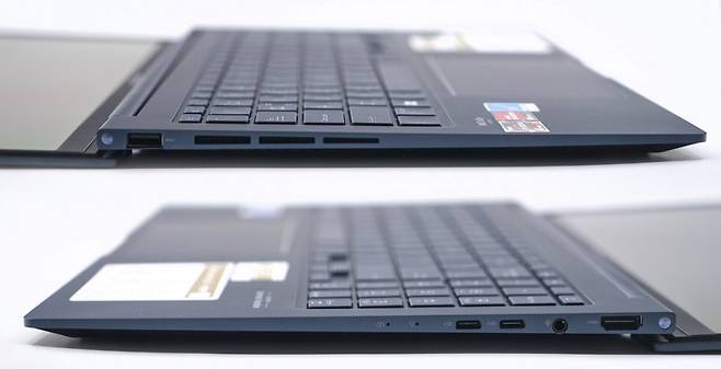 인터페이스에 썬더볼트 4에 해당하는 USB 4가 적용된 게 특징이다. 출처=IT동아