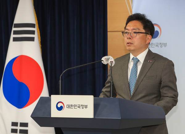 6월 8일 정부서울청사에서 윤승영 경찰청 수사국장이 ‘범정부 전세사기 전국 특별단속’ 중간결과를 발표하고 있다. / 이준헌 기자