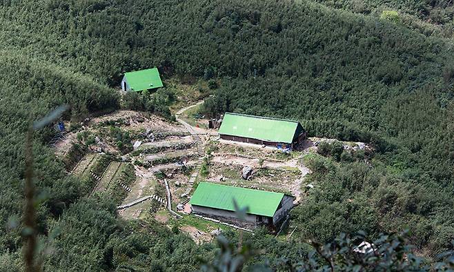 판시판 산장 휴게소.