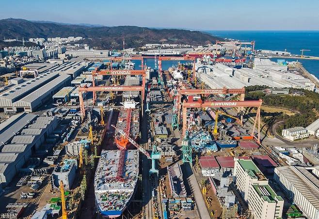 [울산=뉴시스]HD현대중공업 울산 본사 전경. (사진=HD현대중공업 제공) photo@newsis.com *재판매 및 DB 금지