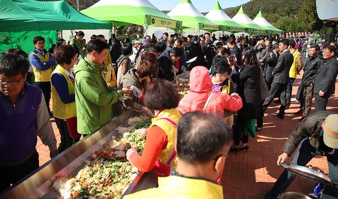 순천 고들뺴기영농조합법인의 고들뺴기 축제. 전라남도 제공