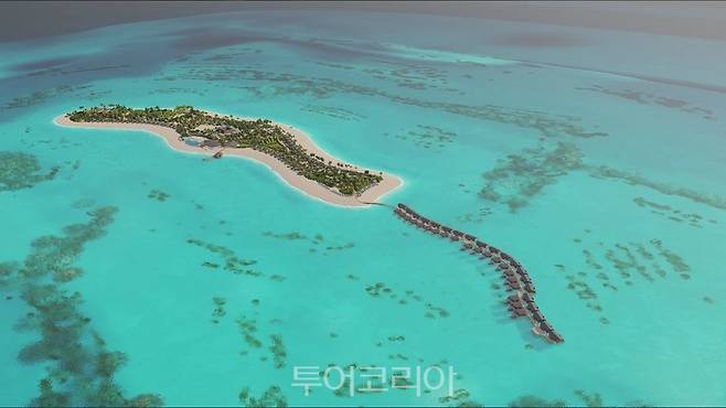 9월 오픈 예정인 '조이 아일랜드 몰디브 리조트'