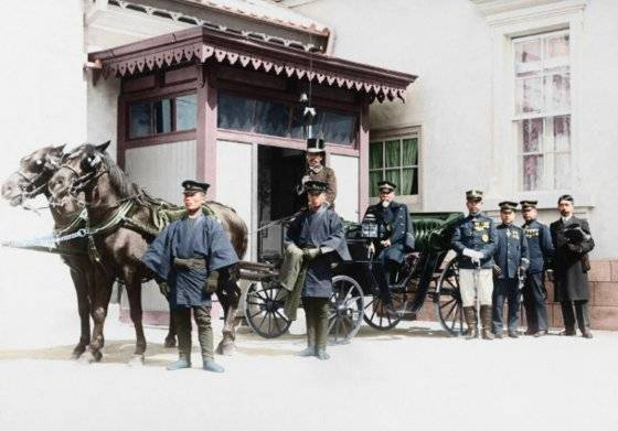 1905년 서울에 도착한 이토 히로부미. 무단 전재 및 재배포 금지. ⓒ Hsu Chung Mao Studio.