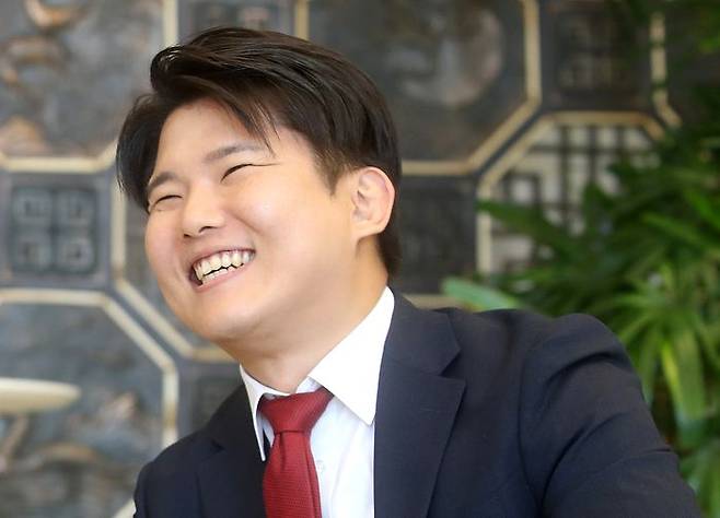 김근태 국민의힘 상근부대변인이 국회에서 데일리안과 인터뷰하고 있다. ⓒ데일리안 박항구 기자