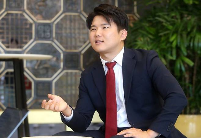 김근태 국민의힘 상근부대변인이 국회에서 데일리안과 인터뷰하고 있다. ⓒ데일리안 박항구 기자