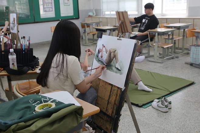 제39회 대구학생미술실기대회 모습. 대구시교육청 제공