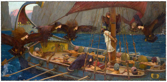 John William Waterhouse, Ulysses and the Sirens(1891) National Gallery of Victoria, Melbourne Purchased, 1891, ⓒ National Gallery of Victoria
