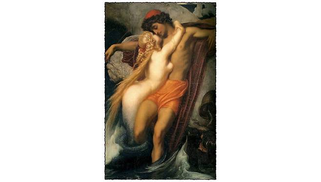 Frederic Leighton, The Fisherman and the Syren (1856) ⓒ Bristol Culture, photography by Public Catalogue Foundation/Dan Brown