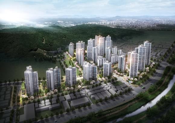 서울 은평구 증산5구역 재개발 단지 조감도. 사진 제공=롯데건설