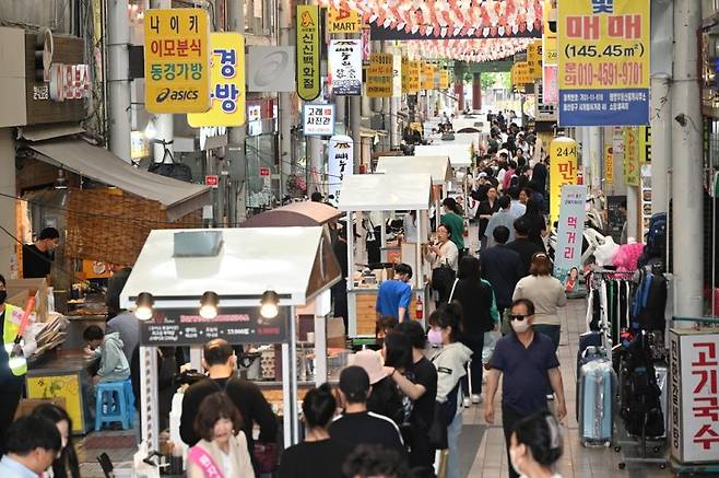 울산큰애기 야시장. 울산 중구 제공