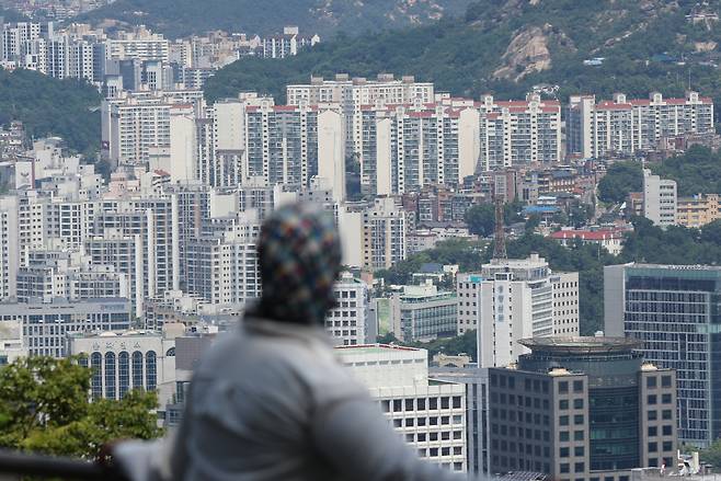 남산에서 바라본 서울 시내 아파트 밀집지역. [연합]