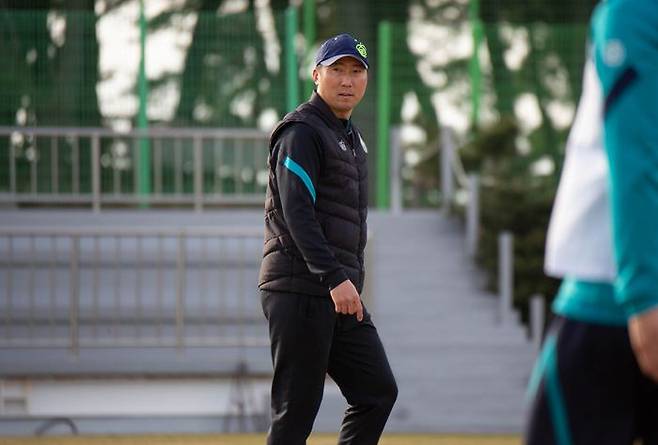 송한복 감독대행. ⓒ 안산그리너스FC