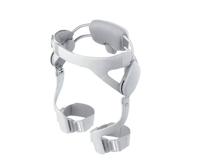 2020년 9월 공개된 삼성전자의 웨어러블 보행 보조 로봇 ‘젬스힙(GEMS Hip)’ 전면 모습.[삼성전자 제공]