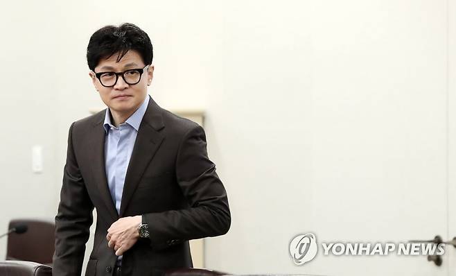 한동훈 법무부 장관 (서울=연합뉴스) 진성철 기자 = 한동훈 법무부 장관이 지난 13일 서울 용산 대통령실에서 열린 국무회의에 입장하고 있다. 2023.6.13 [대통령실통신사진기자단] zjin@yna.co.kr