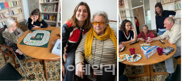 ‘동반자파리’에서 함께 한 사람들. 이 단체는 자원봉사자들이 노인과 함께 시간을 보내며 ‘고립 탈피’를 돕는다.(사진=동반자파리 제공)