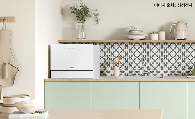 식기세척기 상부 카운터탑 설치