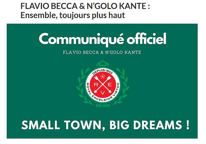 ▲ 캉테의 인수를 발표한 엑셀시오르 비르톤 ⓒ비르톤 공식 홈페이지