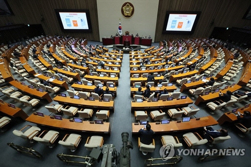 국회 본회의장[연합뉴스 자료사진]