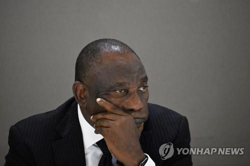 시릴 라마포사 남아프리카공화국 대통령 [AP 연합뉴스 자료사진, 재판매 및 DB 금지]