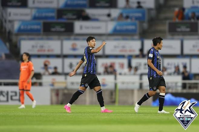 [서울=뉴시스]인천 김민석 골. 2023.07.02. (사진=한국프로축구연맹 제공) *재판매 및 DB 금지