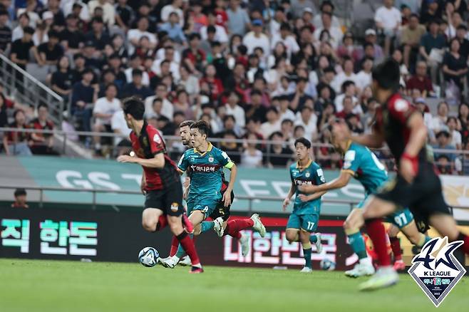 1일 서울과 대전의 경기 모습. /사진=한국프로축구연맹