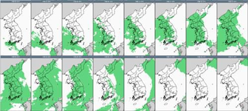 4~5일 강수 시나리오. /기상청 제공