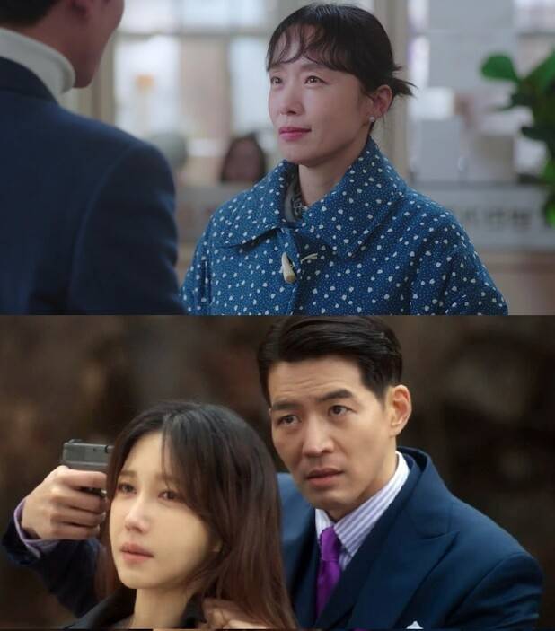 씨제이이엔엠 올해 방영작 중 극과 극의 반응을 얻은 <일타스캔들>과 <판도라: 조작된 낙원>. 티브이엔 제공