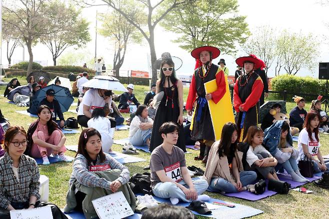 2019년 한강 멍때리기 대회. 서울시 제공