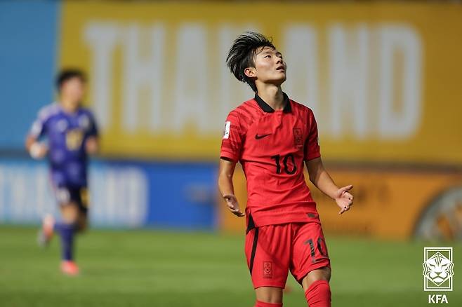 한국 U-17 축구대표팀 공격수 진태호. /사진=대한축구협회