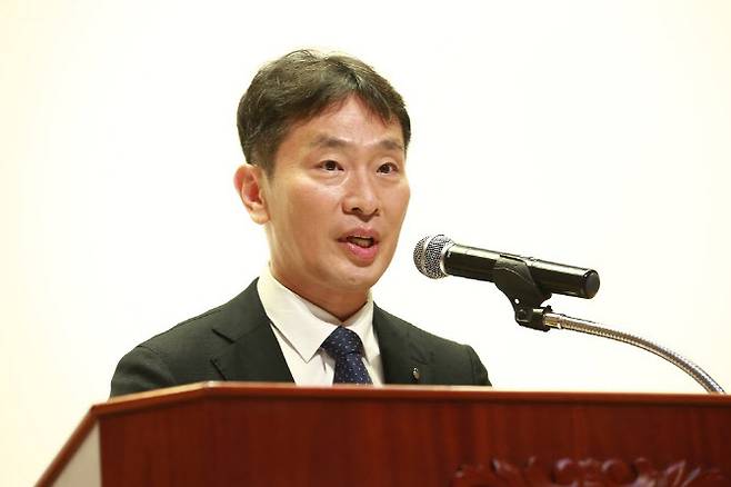 이복현 금융감독원장이 4일 서울 여의도 금감원 본원에서 열린 ‘2023년 반부패·청렴 워크숍’에서 발언하고 있다.(사진=금융감독원)