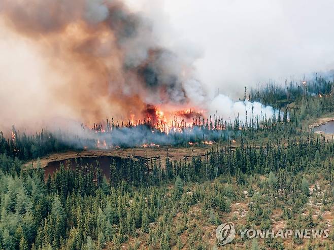 캐나다 산불 [AFP 연합뉴스 자료사진/SOPFEU 제공]