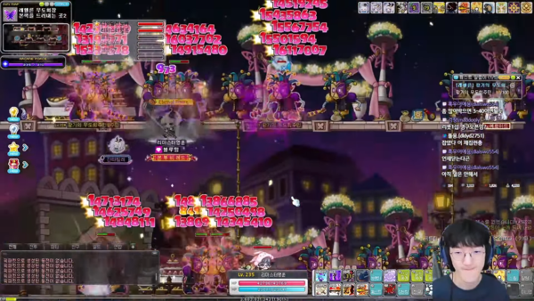 - 메이플스토리 플레이타임에 가장 많은 비중을 차지하는 사냥 (이미지 출처 : 명예훈장 유튜브)&nbsp;