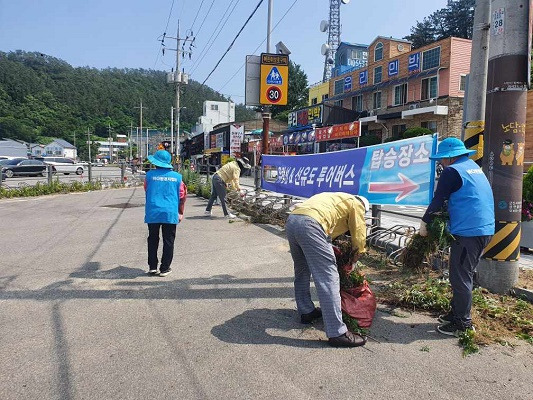 ▲선유도해수욕장 일원 환경정비ⓒ군산시