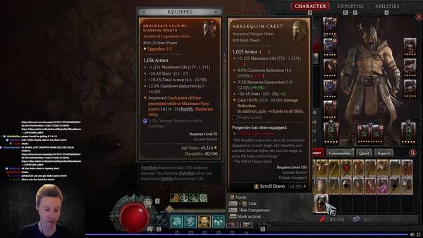 - 1.0.4 패치 직후 할리퀸의 관모를 획득한 유튜버 'ROB2628'