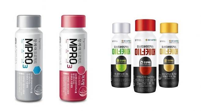 hy 'MPRO3(엠프로3)'와 남양유업 '포스트바이오틱스 이너케어'