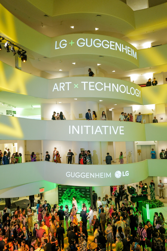 LG Display sponsors the Guggenheim's YCC Party organized by the Young Collectors Council, which champions up-and-coming artists. [LG CORP.]