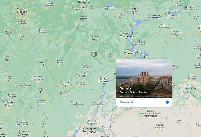 러시아 중부 사마라 폭발물 공장서 폭발…6명 사망·2명 부상 [구글맵 캡처. 재판매 및 DB 금지]