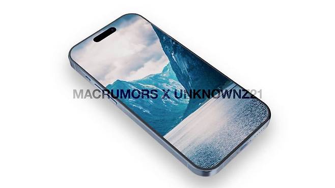 "아이폰15프로 블루 색상 이렇게 나온다" 렌더링 등