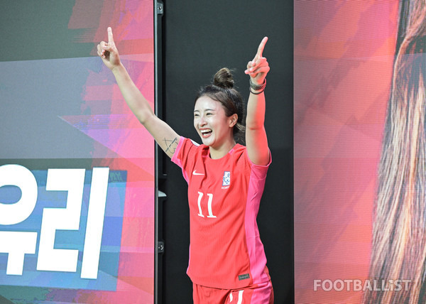 최유리(한국 여자 축구대표팀). 서형권 기자